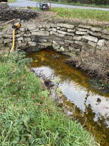 heating oil found in a stream