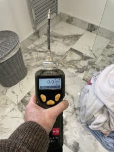 Using a PID to check internal VOC's in a residential property.
